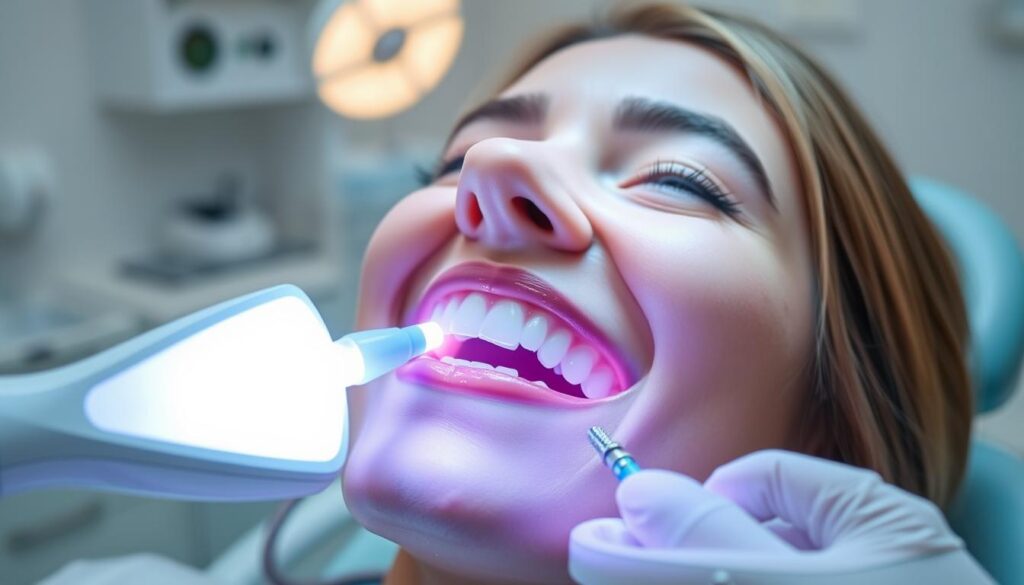 light activation in professional teeth whitening